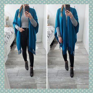 3/$30 - Suzy Shier Teal Poncho